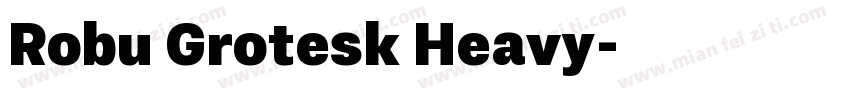 Robu Grotesk Heavy字体转换